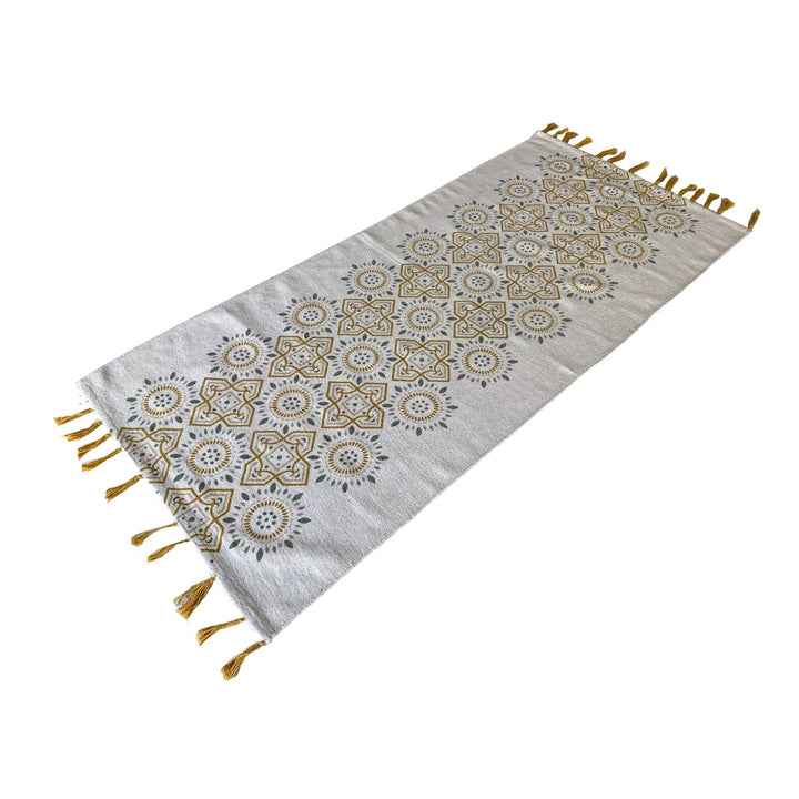 Tasseled Geometric Runner - Size: 6 x 2.9 (Runner) - Imam Carpets - Online Shop