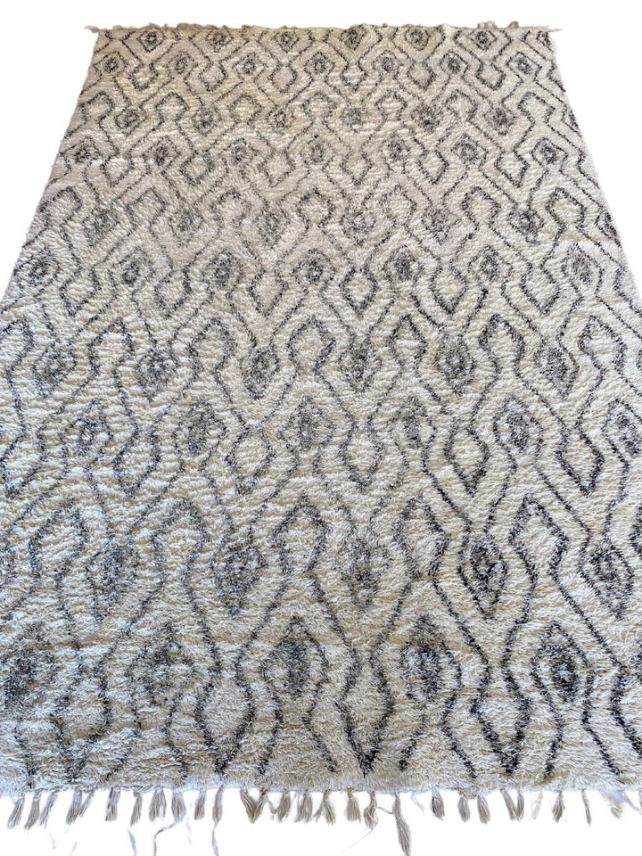 Tasseled Moroccan Rug - Size: 7.10 x 5.2 - Imam Carpet Co. Home