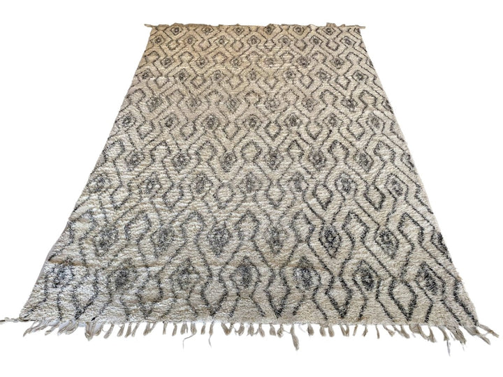 Tasseled Moroccan Rug - Size: 7.10 x 5.2 - Imam Carpet Co. Home