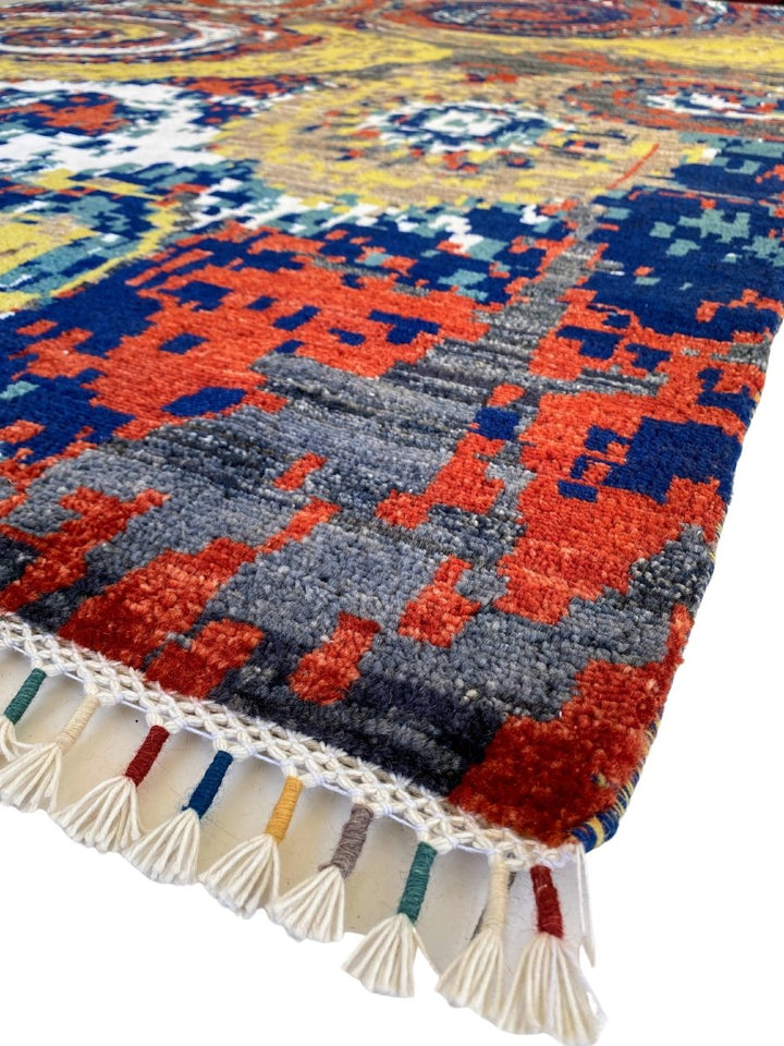 Twirls Abstract Rug - Size: 8.9 x 6 - Imam Carpets - Online Shop