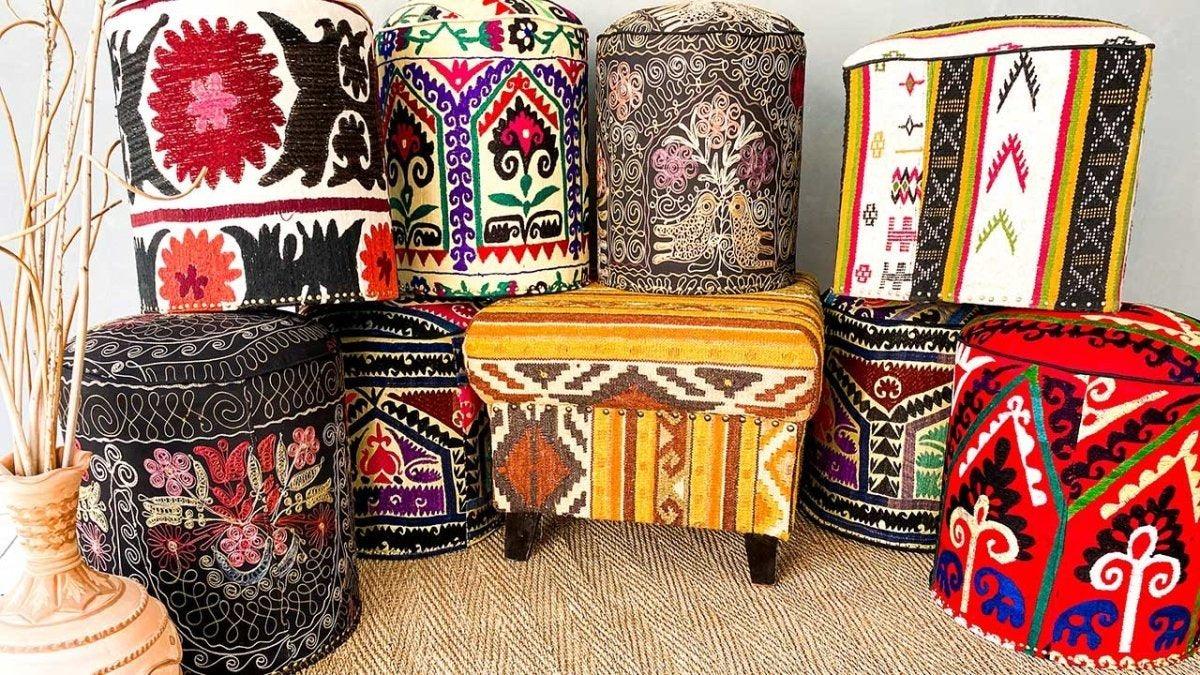 Handmade Ottomans Sale - Imam Carpet Co