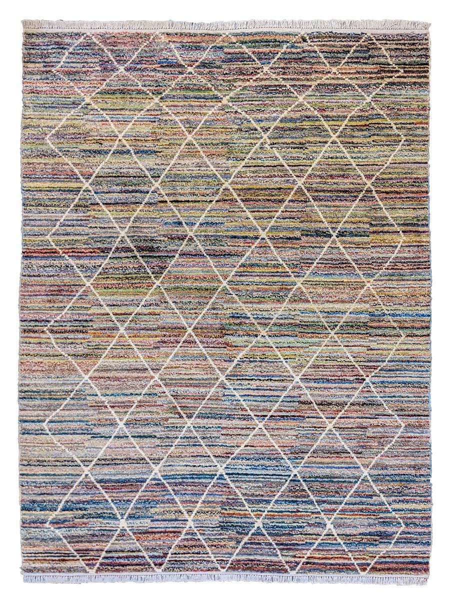 Patterned Wool Area Rug (2.5x4), 'Mystic Inspiration