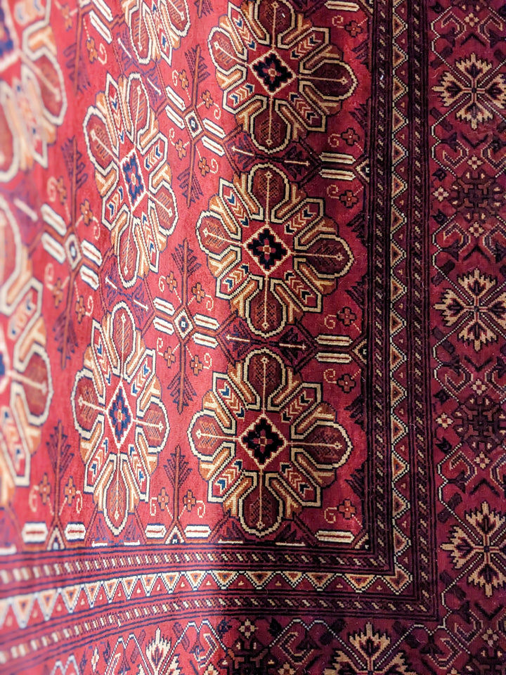 Calara Afghan Khal Mohammadi Wool Rug - Size: 9.11 x 6.8