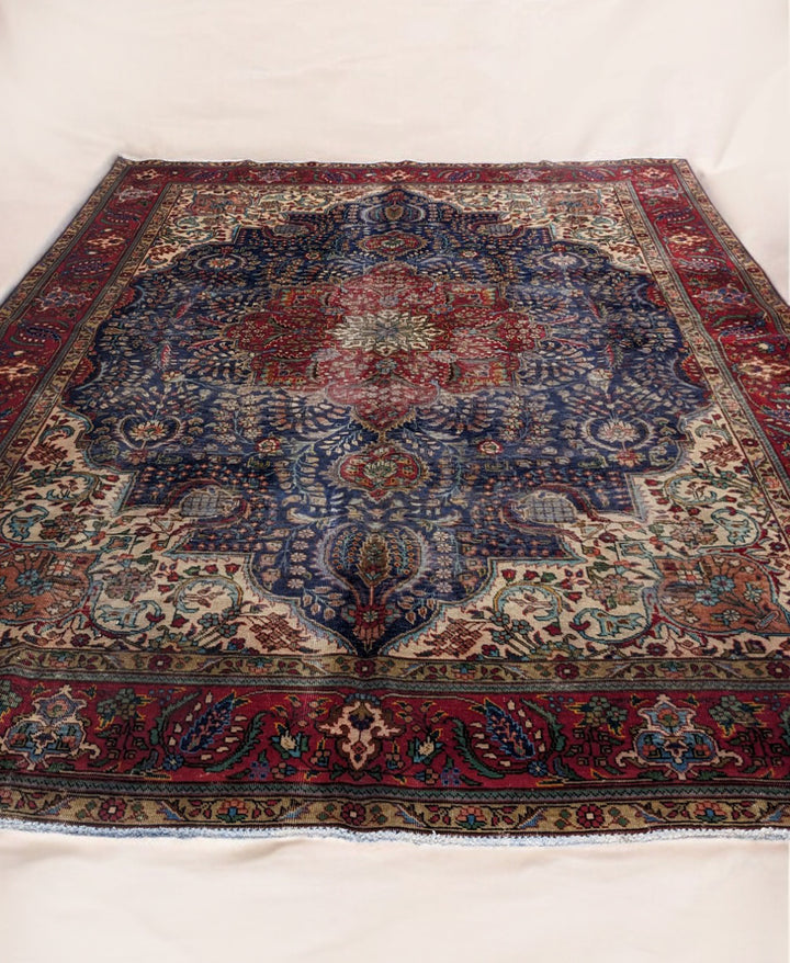 Kashan Persian Vintage Wash Rug - Size: 11.5 x 8.1