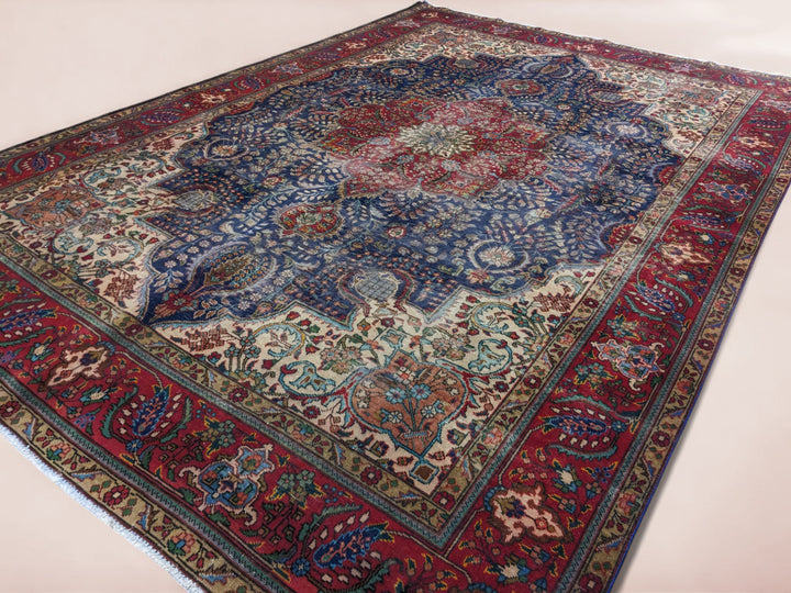 Kashan Persian Vintage Wash Rug - Size: 11.5 x 8.1