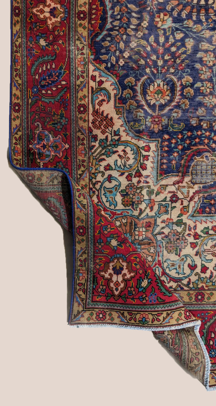 Kashan Persian Vintage Wash Rug - Size: 11.5 x 8.1