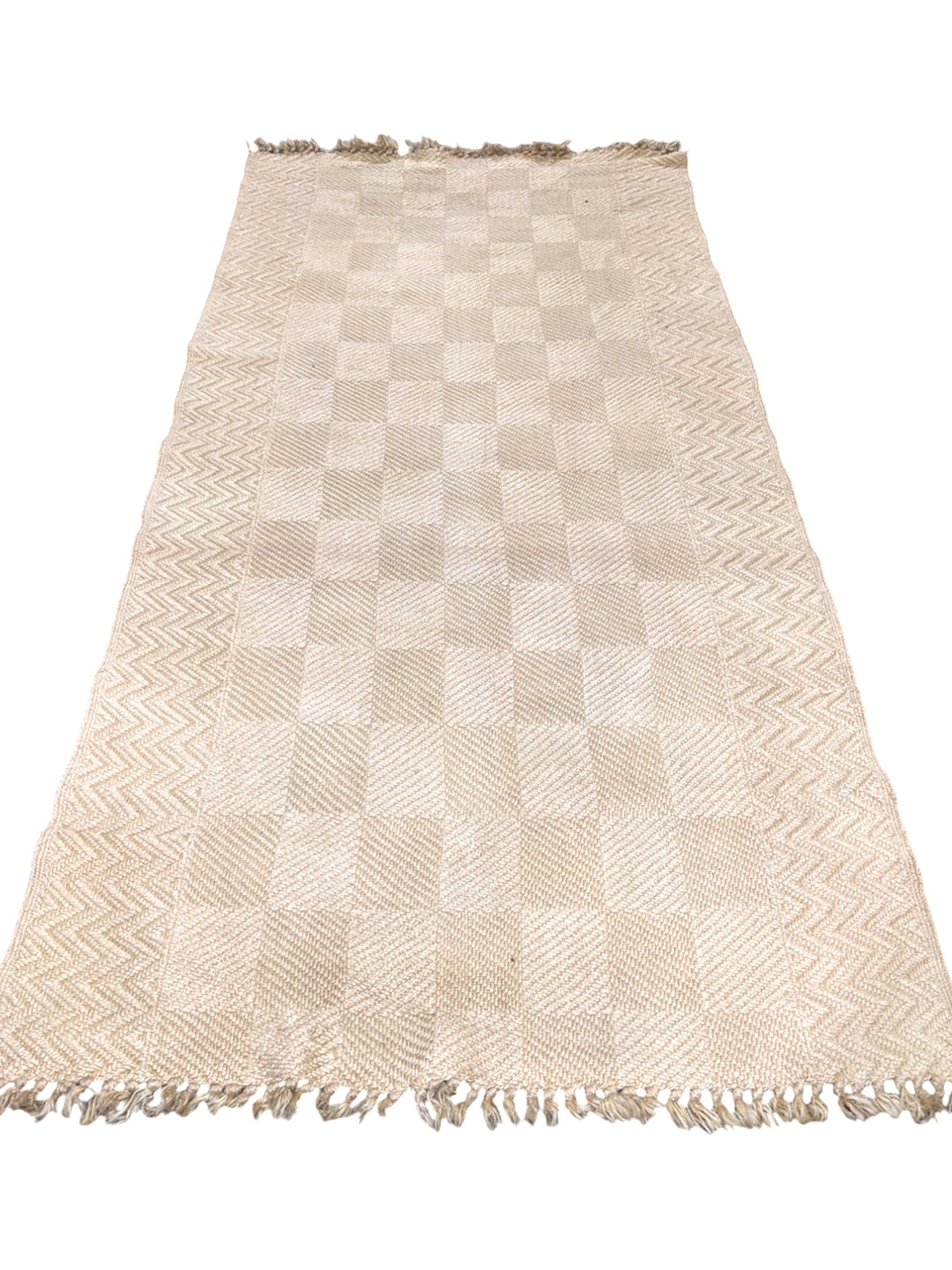 Flatweave Natural Jute Rug - Size: 7.10 x 3.8