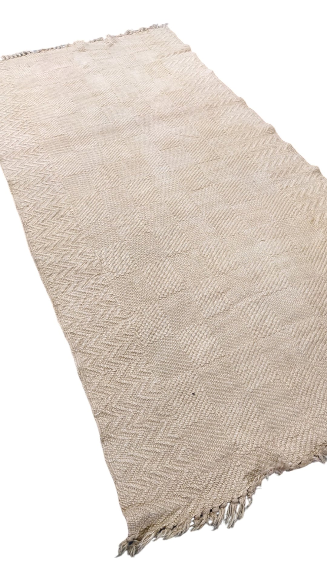 Flatweave Natural Jute Rug - Size: 7.10 x 3.8