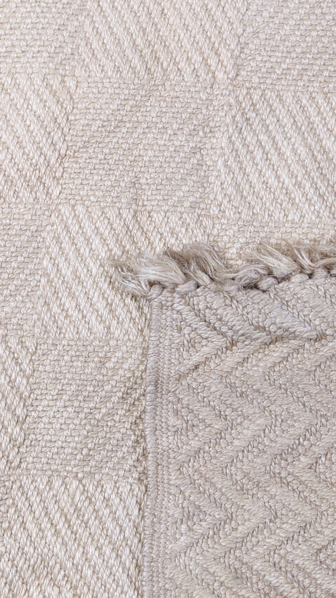 Flatweave Natural Jute Rug - Size: 7.10 x 3.8