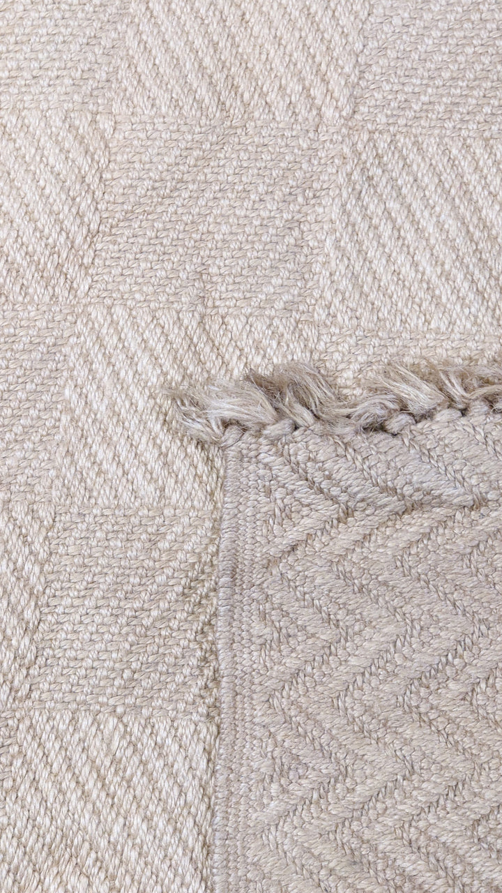 Flatweave Natural Jute Rug - Size: 7.10 x 3.8
