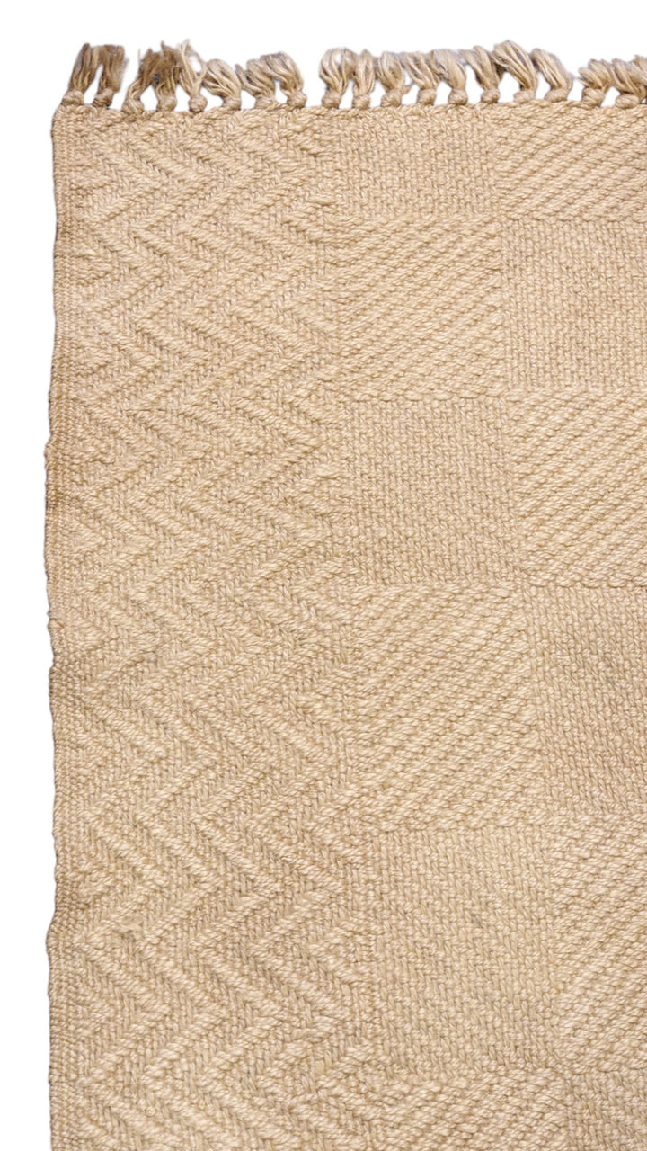 Flatweave Natural Jute Rug - Size: 7.10 x 3.8