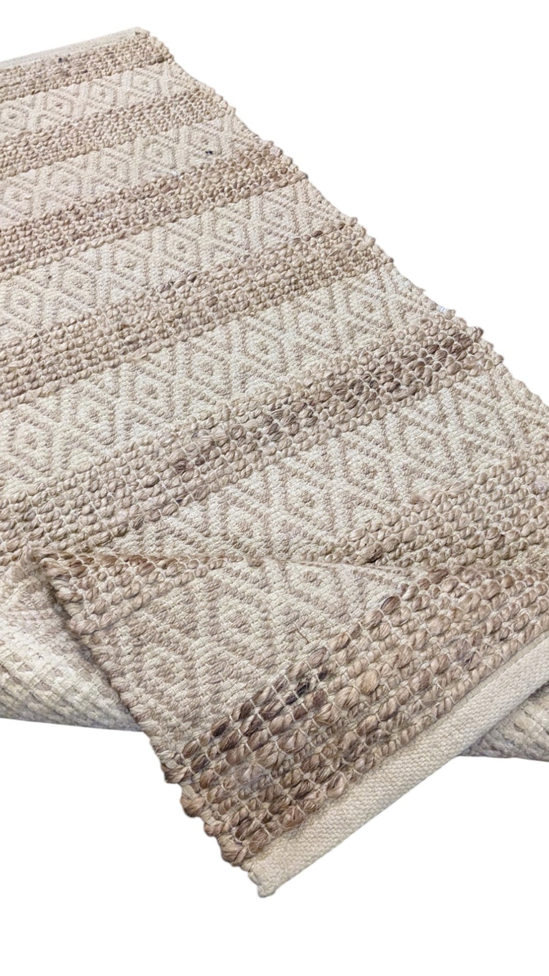 Braided Natural Jute Rug - Size: 4.11 x 2.4