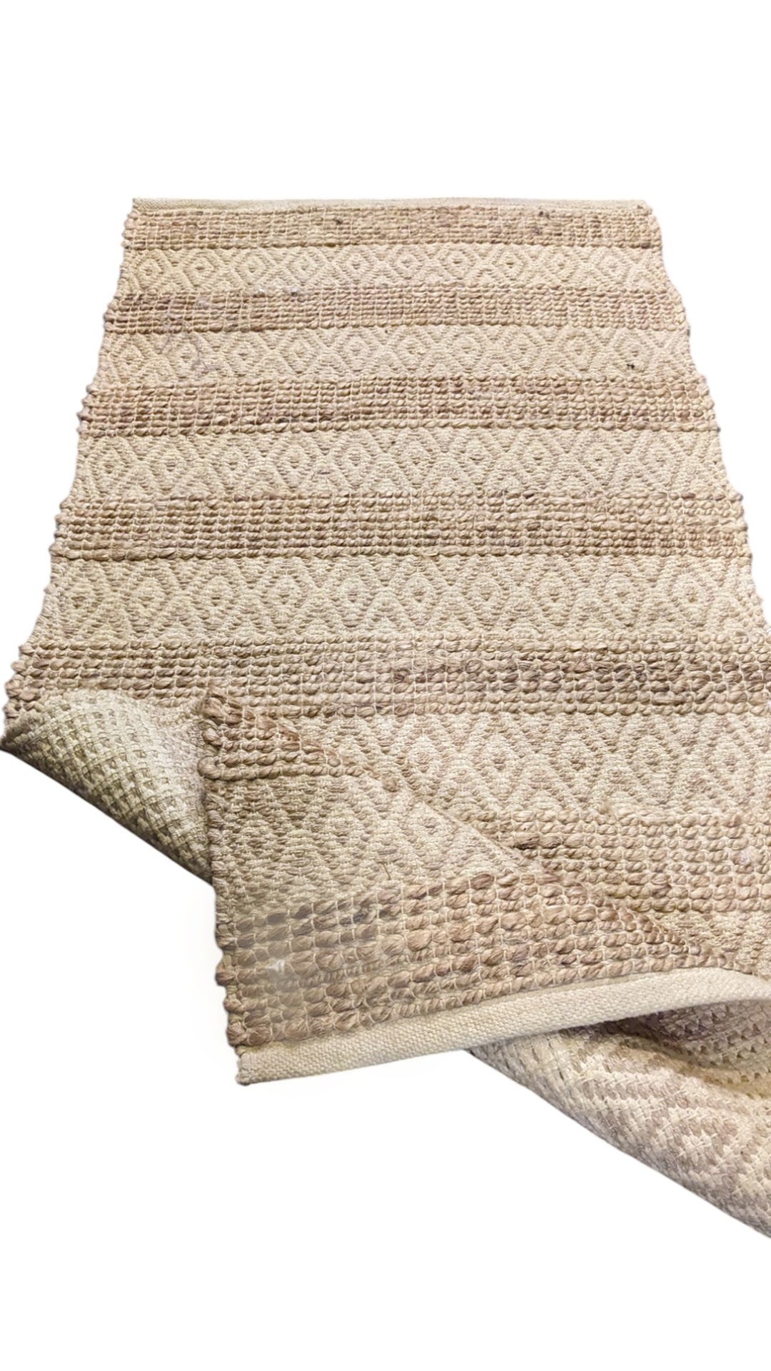 Braided Natural Jute Rug - Size: 4.11 x 2.4