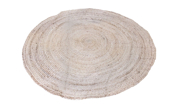 Braided Natural Jute Rug - Size: 4 x 4
