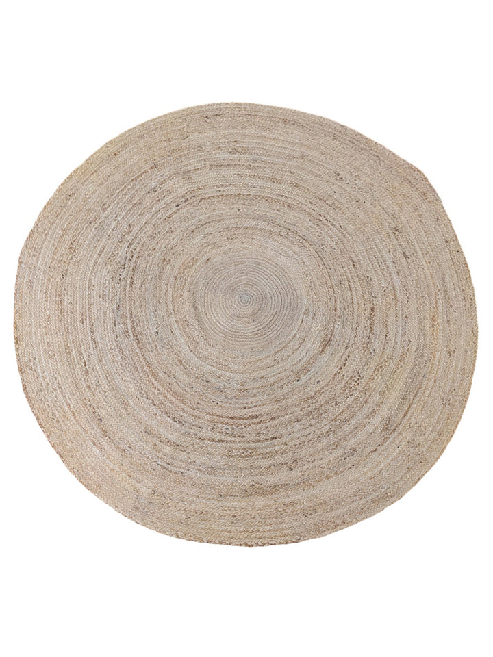 Braided Natural Jute Rug - Size: 6.10 x 6.10