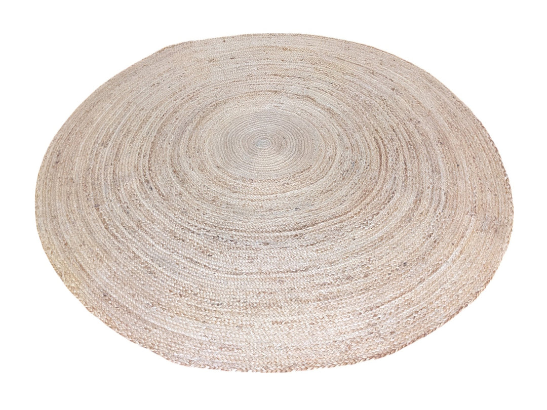 Braided Natural Jute Rug - Size: 6.10 x 6.10