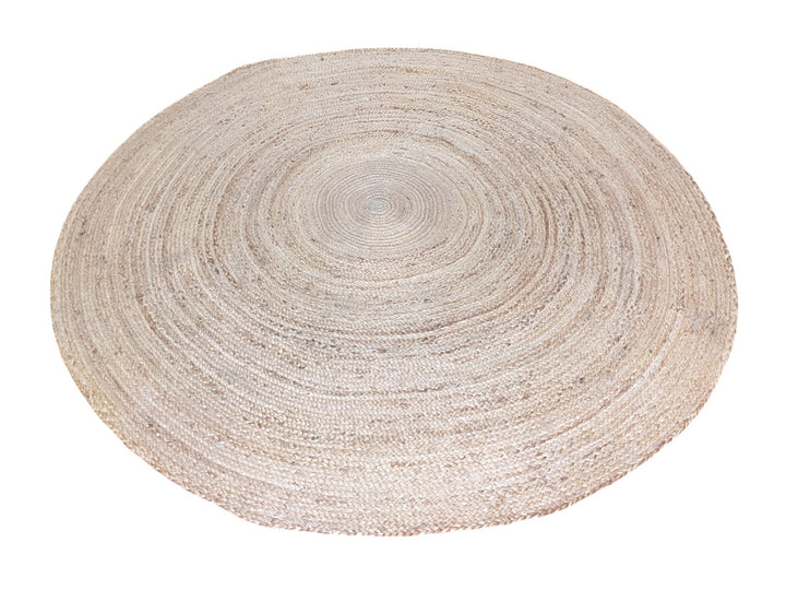 Braided Natural Jute Rug - Size: 6.10 x 6.10