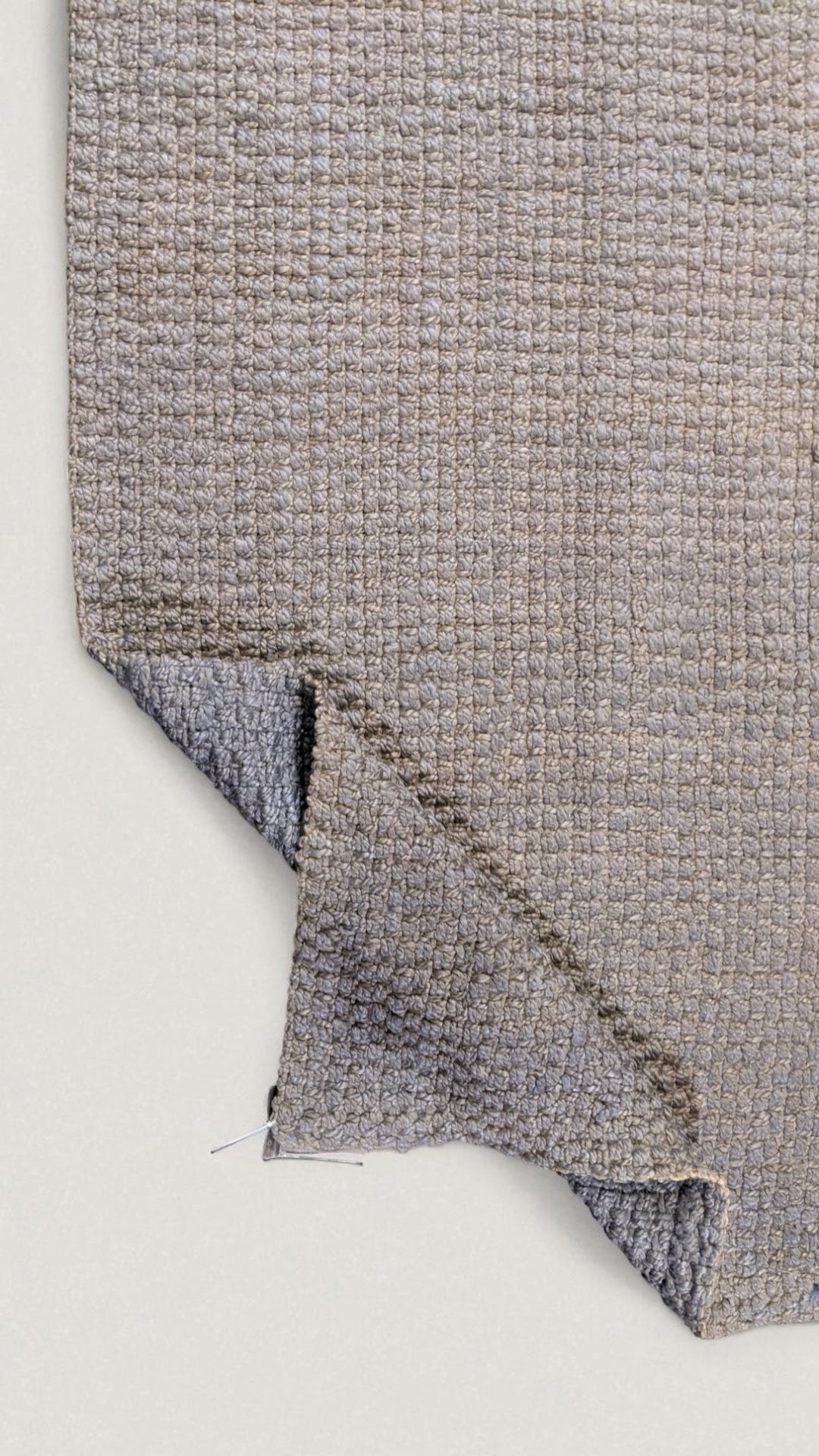 Chunky Overdyed Jute Rug - Size: 8.11 x 5.11