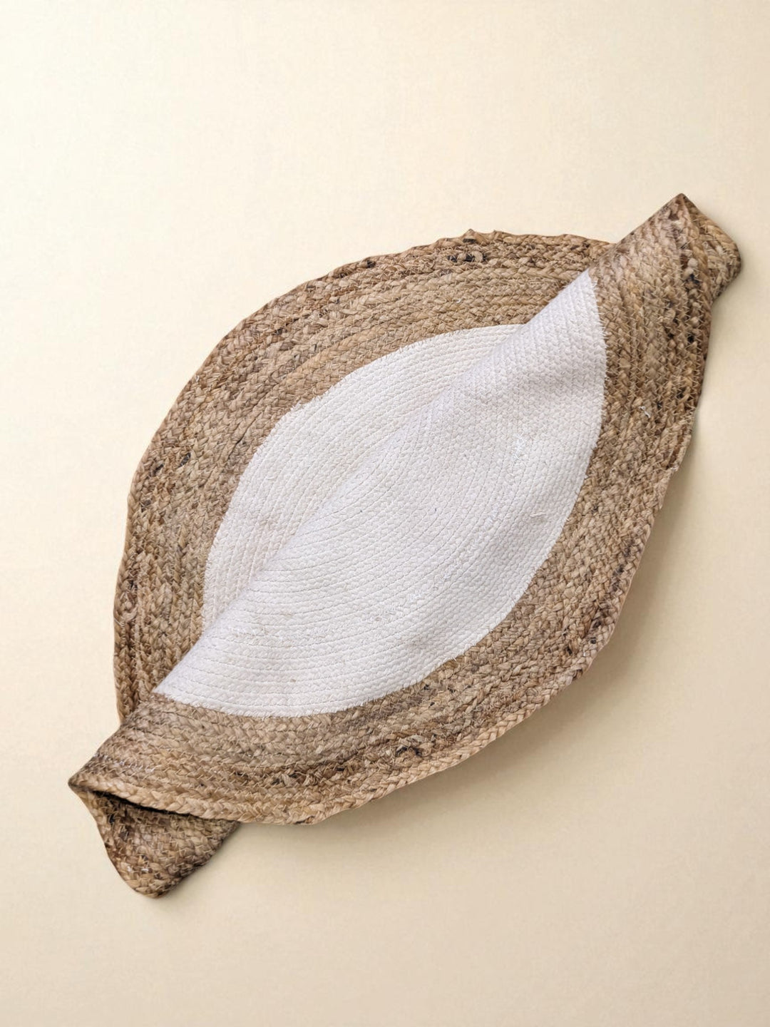 Braided Natural Round Jute Rug  - Size: 3 x 3