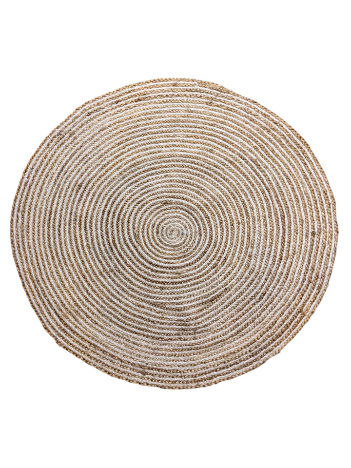 Chunky Natural Jute Rug - Size: 4 x 4