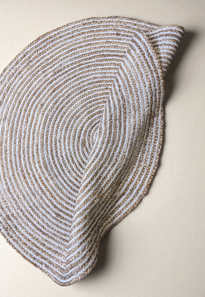 Chunky Natural Jute Rug - Size: 4 x 4