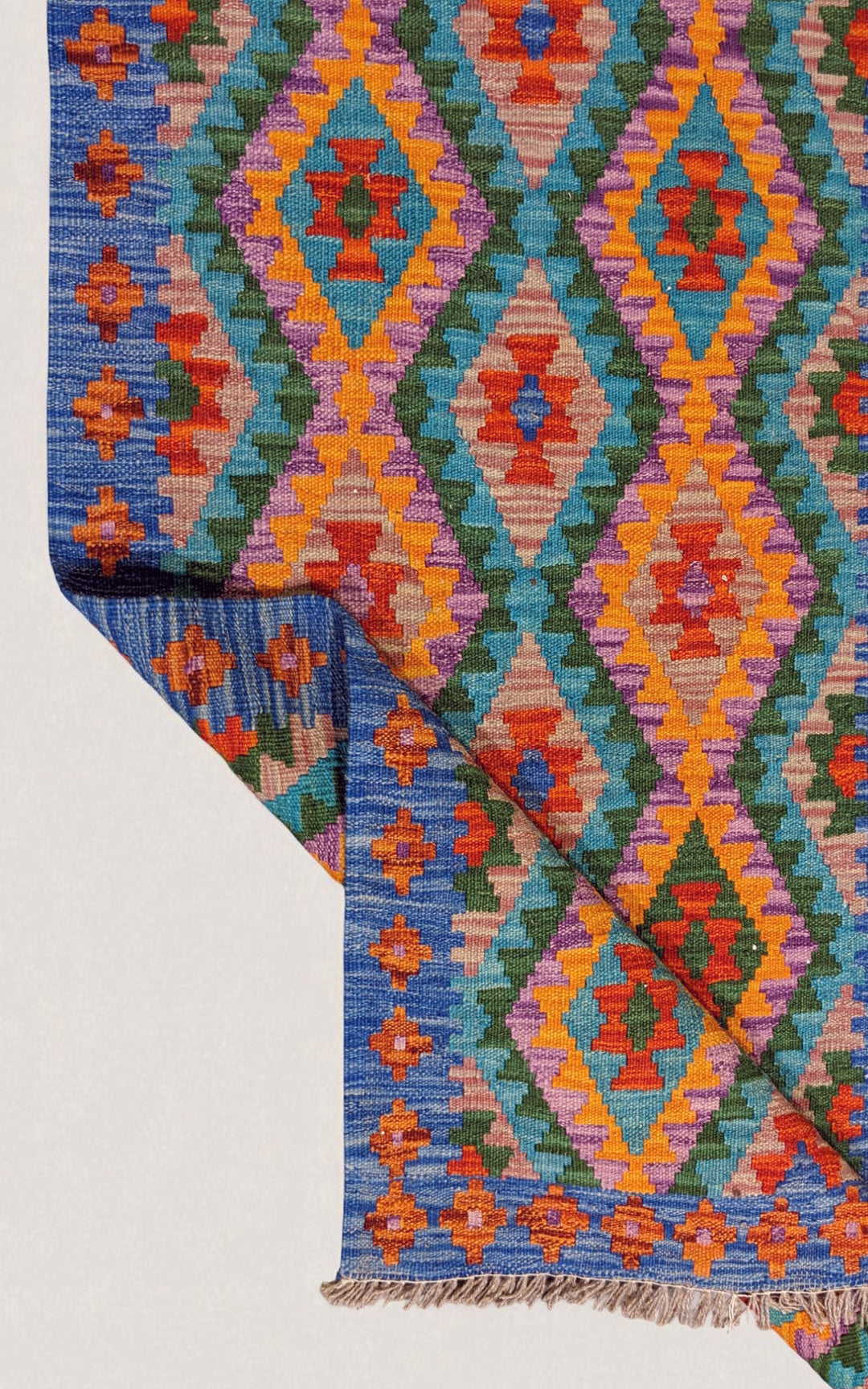 Maimana Afghanistan Kilim Rug - Size: 9.7 x 2.8