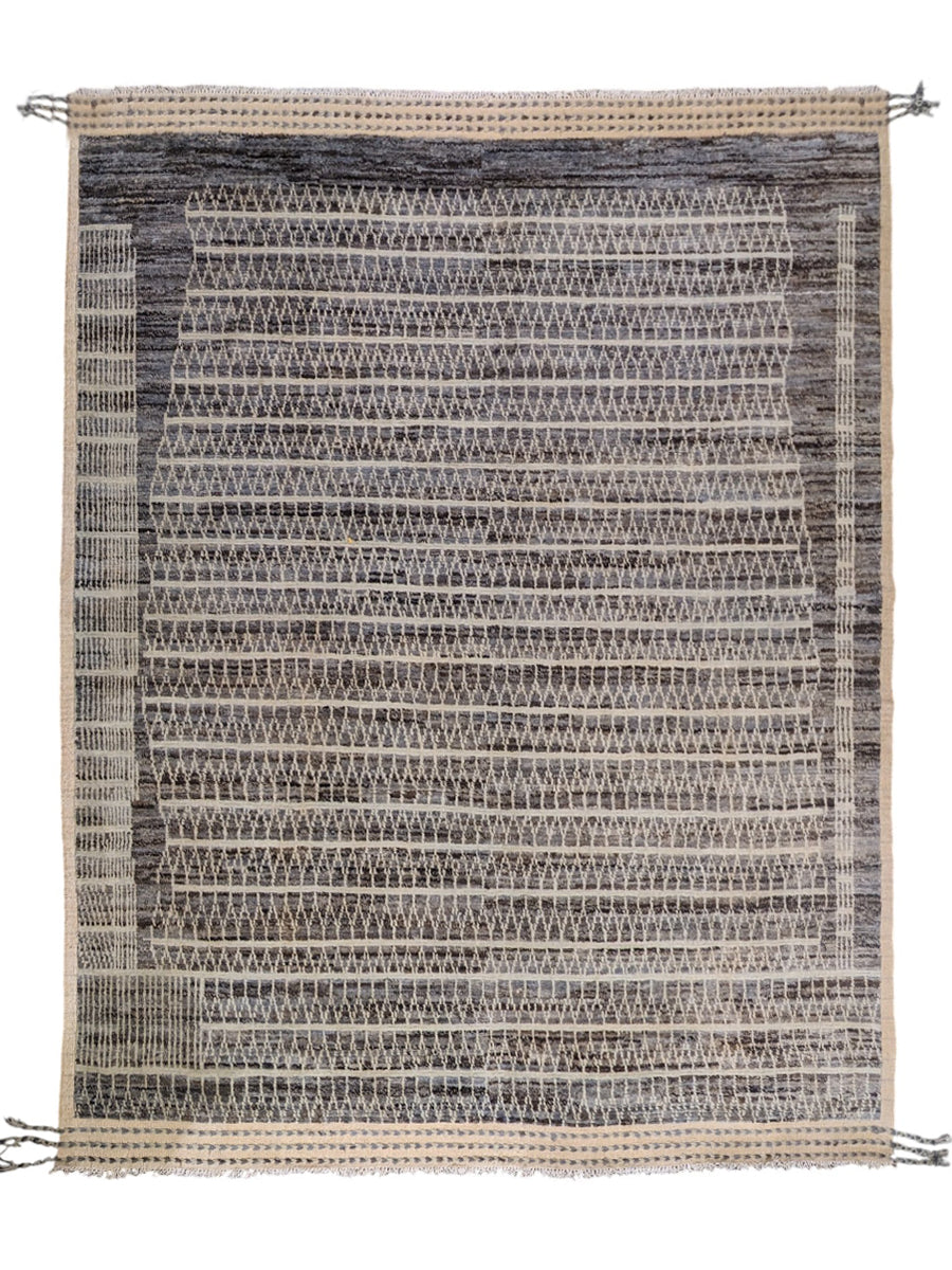 Moroccan Modern Rug - Size: 9.11 x 8.7