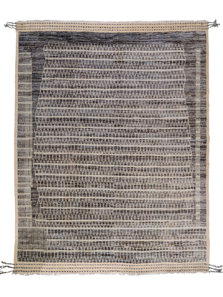 Moroccan Modern Rug - Size: 9.11 x 8.7