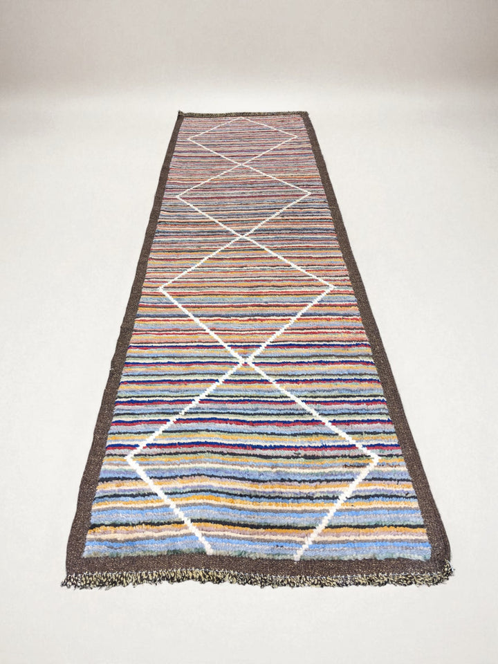 Moroccan Modern Runner - Size: 10.4 x 3