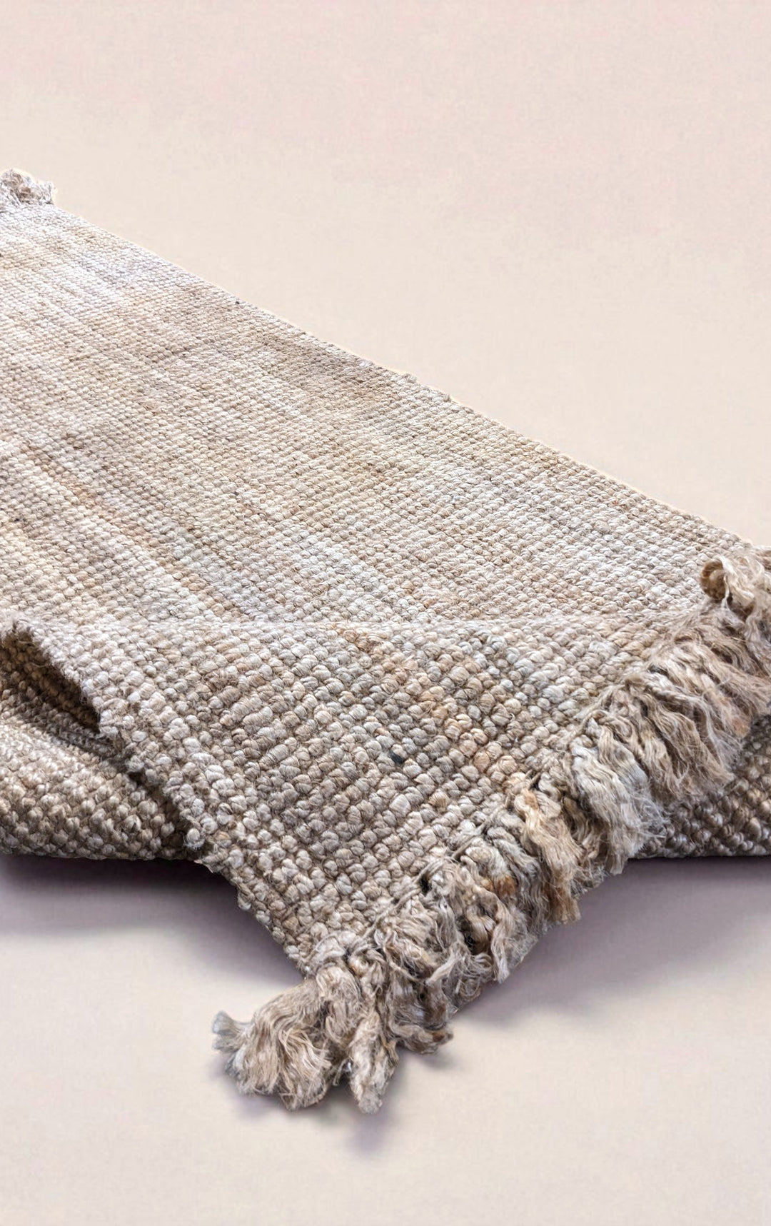Chunky Natural Jute Runner - Size: 5.10 x 2.9