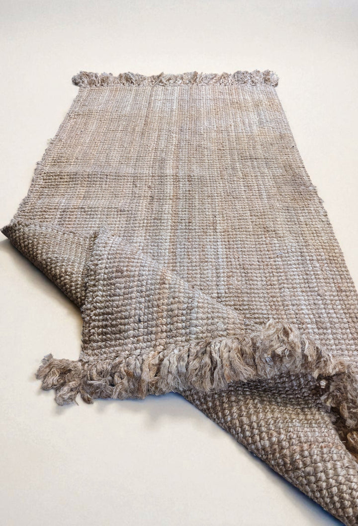 Chunky Natural Jute Runner - Size: 5.10 x 2.9