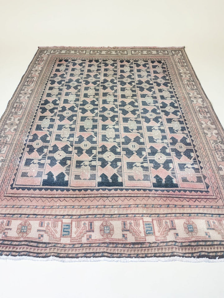 Baluchi Overdyed Tribal Rug - Size: 9.2 x 6.8