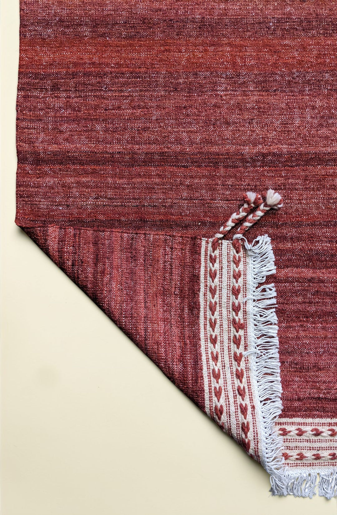 Modern Flatweave Wool Rug - Size: 10.3 x 8.5