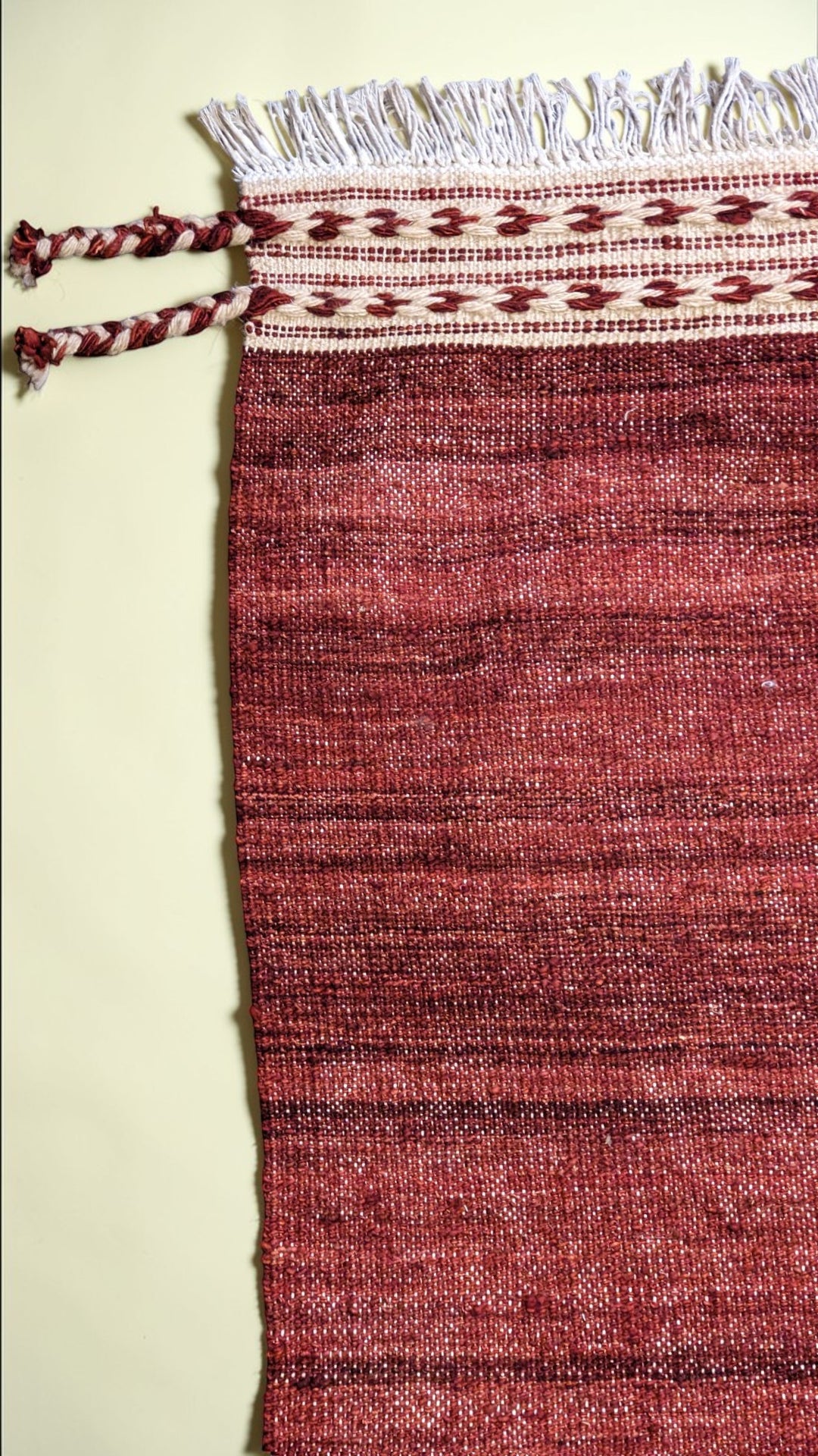 Modern Flatweave Wool Rug - Size: 10.3 x 8.5