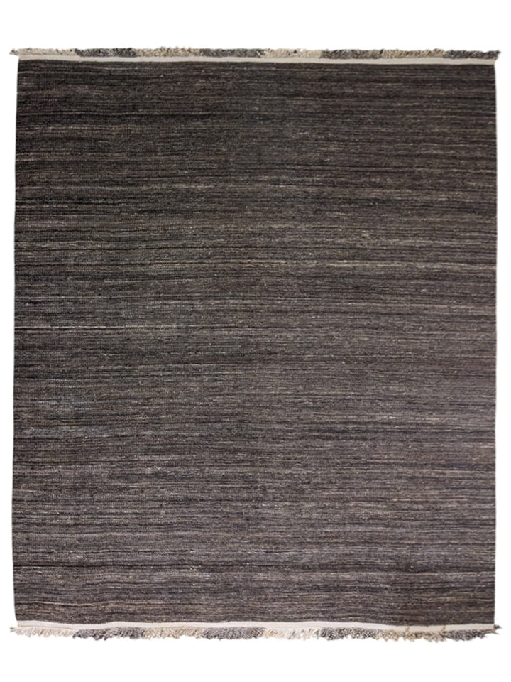Modern Flatweave Wool Rug - Size: 10.5 x 8