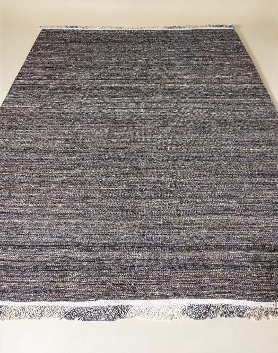 Modern Flatweave Wool Rug - Size: 10.5 x 8