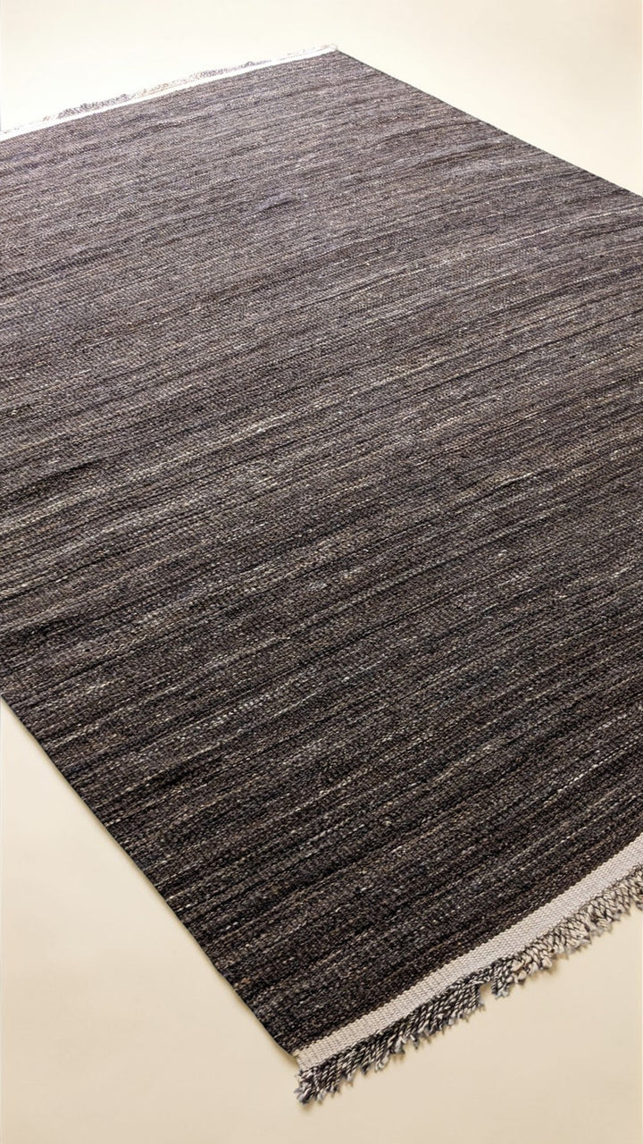 Modern Flatweave Wool Rug - Size: 10.5 x 8