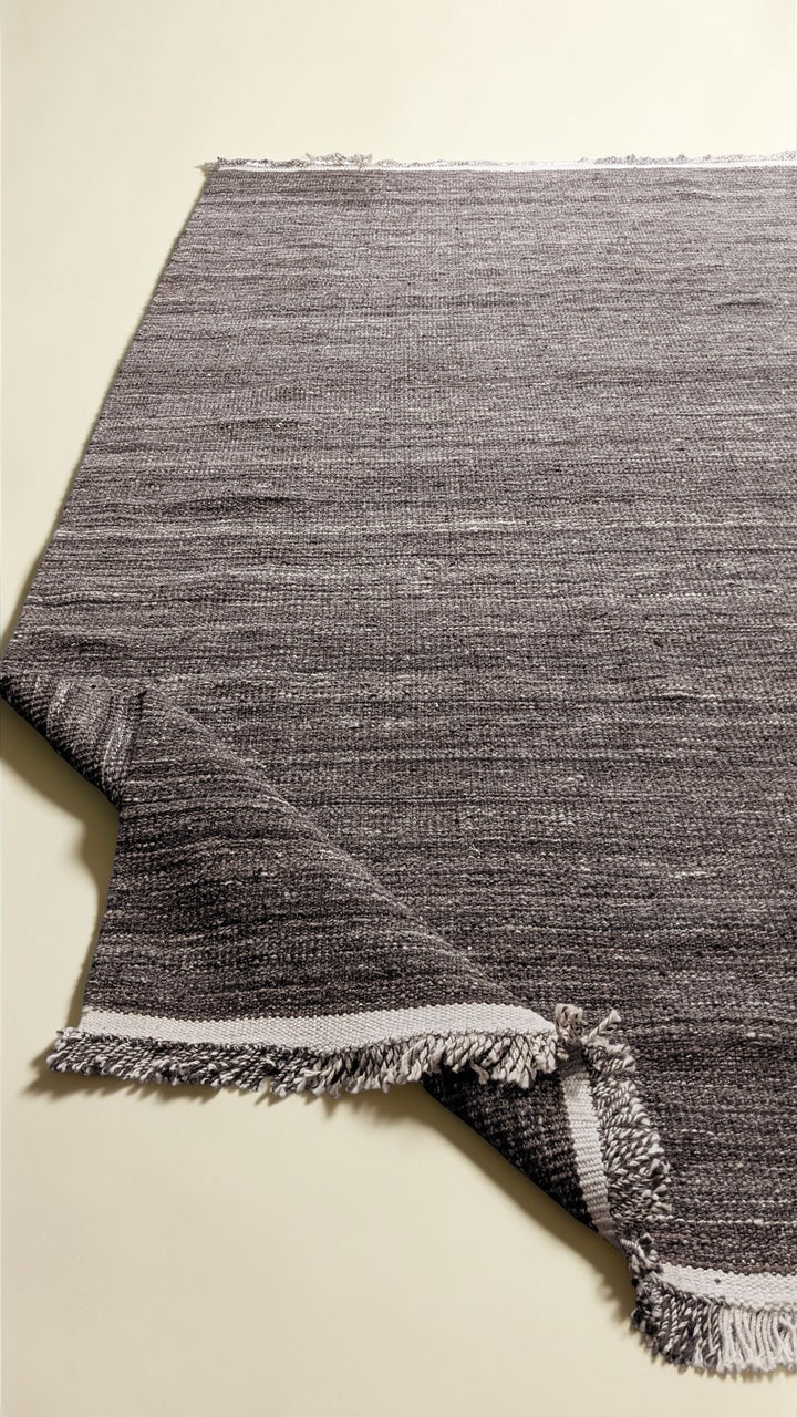 Modern Flatweave Wool Rug - Size: 10.5 x 8