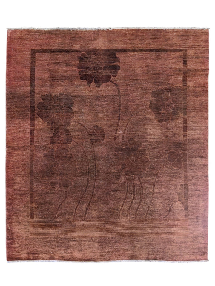 Overdyed Modern Gabbeh Rug - Size: 9.9 x 8