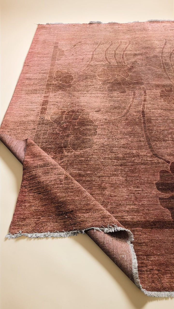 Overdyed Modern Gabbeh Rug - Size: 9.9 x 8