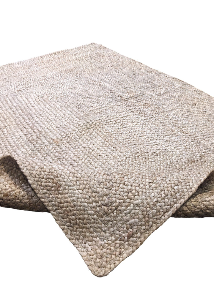Flatweave Natural Jute Rug - Size: 5.8 x 4.1