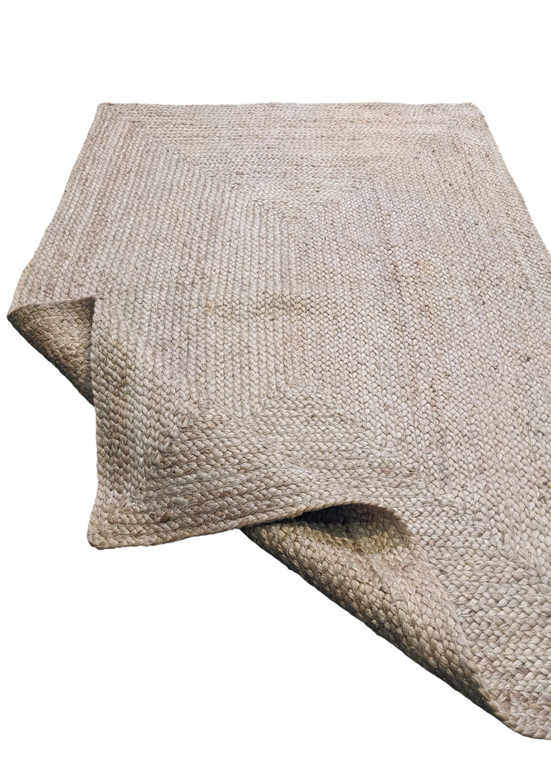 Flatweave Natural Jute Rug - Size: 5.8 x 4.1