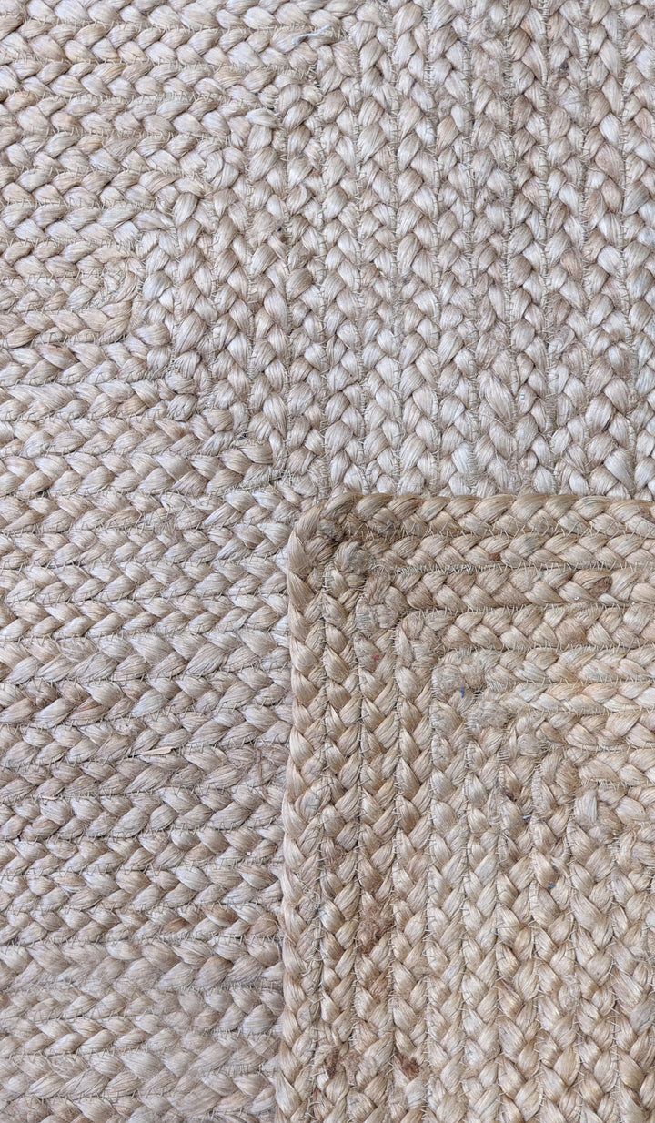 Flatweave Natural Jute Rug - Size: 5.8 x 4.1