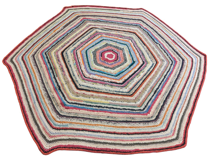 Cotton Modern Flatweave Rug - Size: 8 x 8