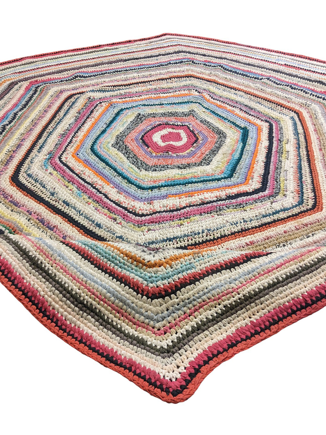 Cotton Modern Flatweave Rug - Size: 8 x 8