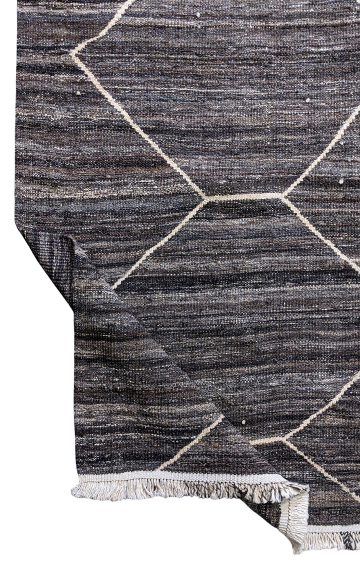 Moroccan Flatweave Rug - Size: 10.7 x 8.2