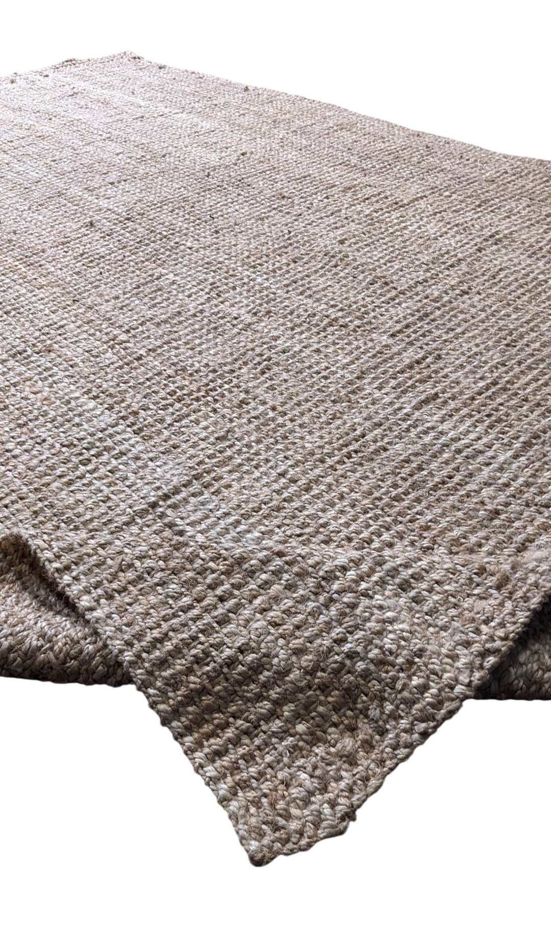 Chunky Natural Jute Rug - Size: 11.7 x 7.7