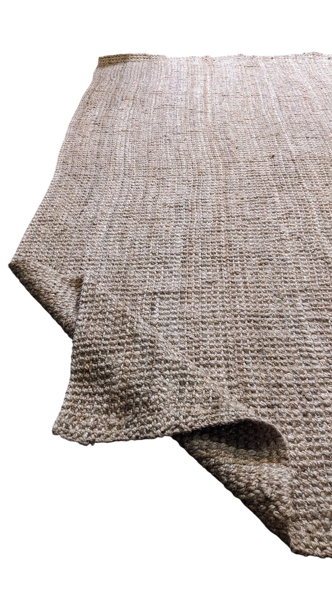 Chunky Natural Jute Rug - Size: 11.7 x 7.7