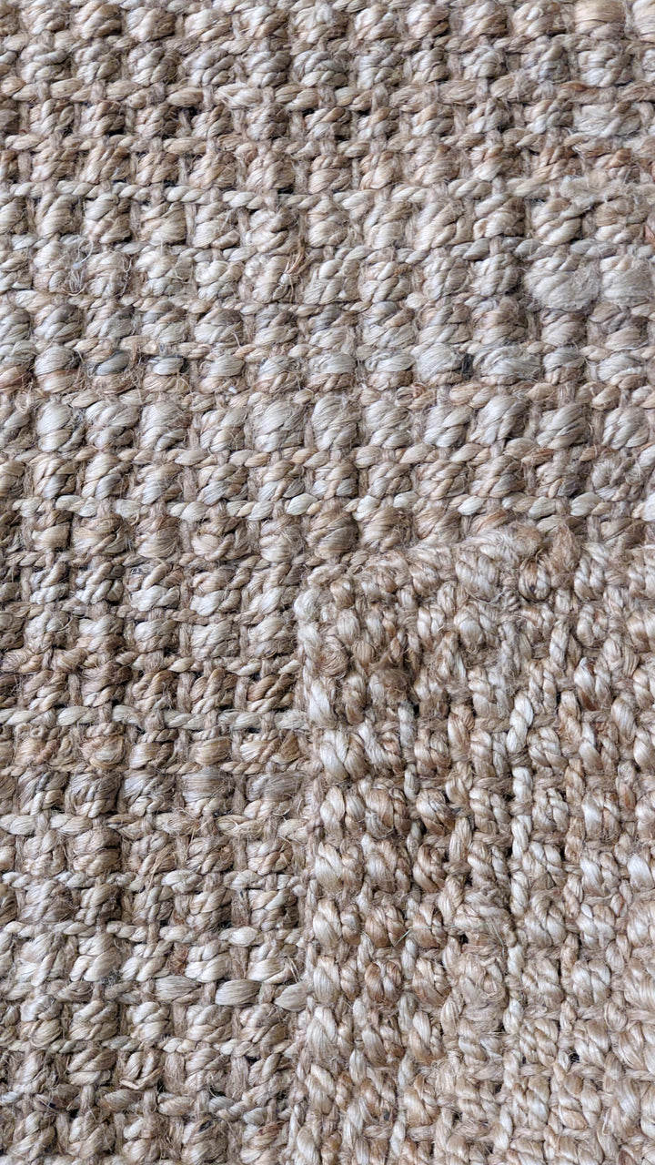Chunky Natural Jute Rug - Size: 11.7 x 7.7
