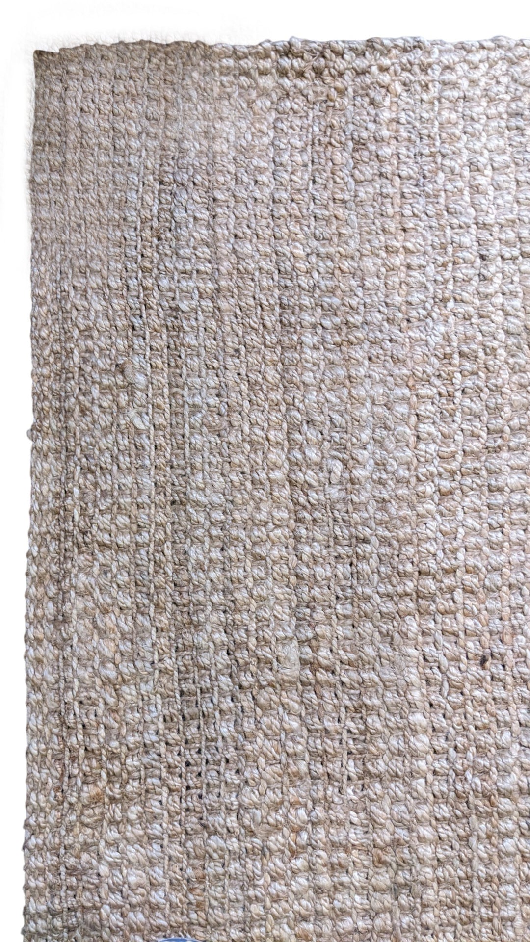 Chunky Natural Jute Rug - Size: 11.7 x 7.7